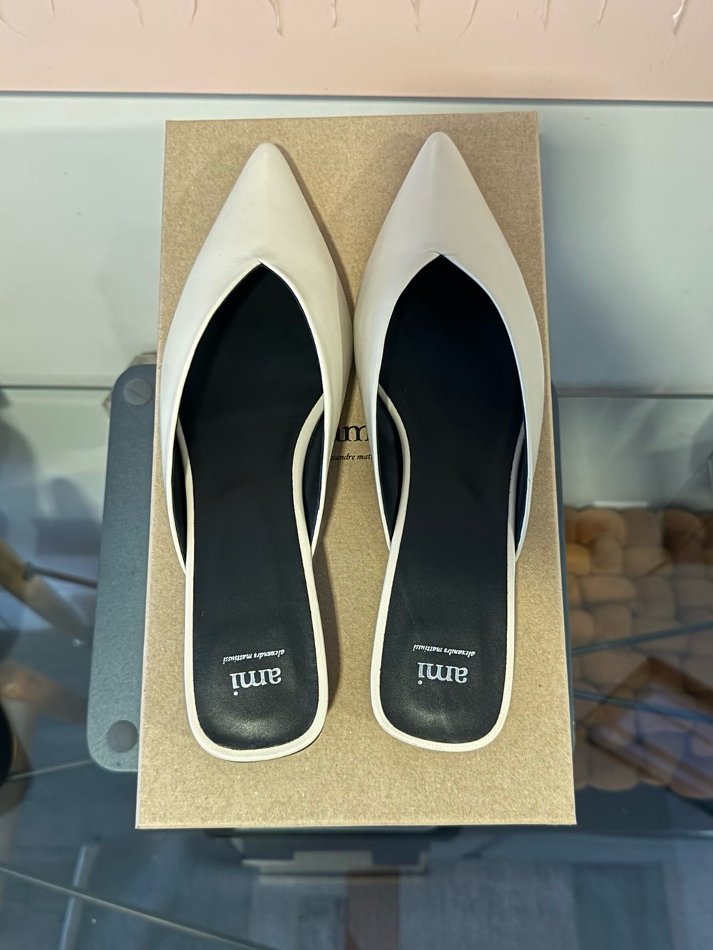 Ami Paris Pointed Slip-On Flats